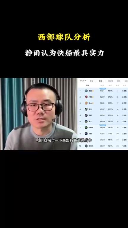 徐靜雨分析西部戰(zhàn)力：雷霆火箭湖人勇士都有短板，快船看上去最完美戰(zhàn)力最強(qiáng)