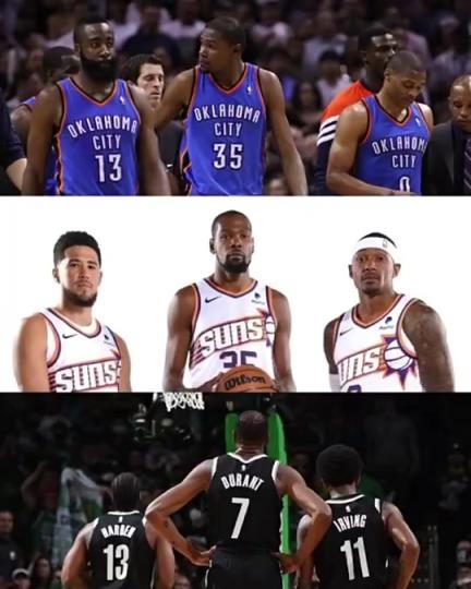 太陽三巨頭徹底失??？美媒：杜蘭特的三巨頭球隊(duì)總是一樣的結(jié)局？